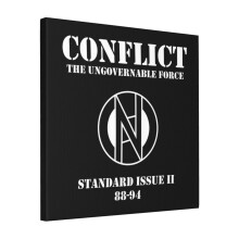 Canvas Print Only CONFLICT THE UNGOVERNABLE FORCE Wall Art Poster Room Decor 18x18 inch No Frame