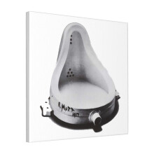 Canvas Print Only DADA Fountain; R. Mutt Wall Art Poster Room Decor 18x18 inch No Frame