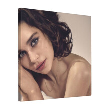 Canvas Print Only Emilia Clarke Wall Art Poster Room Decor 18x18 inch No Frame