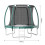 Living And Home 8FT Outdoor Enclosure Trampoline with Ladder 6