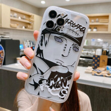 (D, IPhone11) Naruto Phone Case Iphone 13 12 11 Pro Max 7 8 Plus X Xr Soft Silicone Cover Uchiha Sasuke Kakashi Anime Phonecase Funny Men Gift