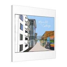 Canvas Print Only Merrill College Wall Art Poster Room Decor 18x18 inch No Frame