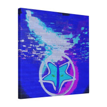 Canvas Print Only Gamed Over Wall Art Poster Room Decor 18x18 inch No Frame