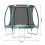Living And Home 10FT Outdoor Enclosure Trampoline with Ladder 6