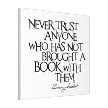 Canvas Print Only Lemony Snicket Quote Wall Art Poster Room Decor 18x18 inch No Frame