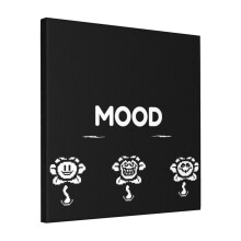 Canvas Print Only Flowey's Mood Wall Art Poster Room Decor 18x18 inch No Frame