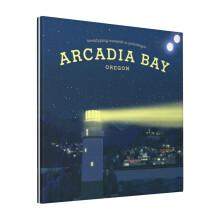 Canvas Print Only Life Is Strange - Arcadia Bay Travel (Night) Wall Art Poster Room Decor 18x18 inch No Frame