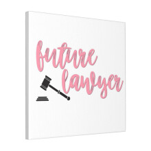 Canvas Print Only Future Lawyer Wall Art Poster Room Decor 18x18 inch No Frame