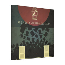 Canvas Print Only Are You Watching Closely Wall Art Poster Room Decor 18x18 inch No Frame