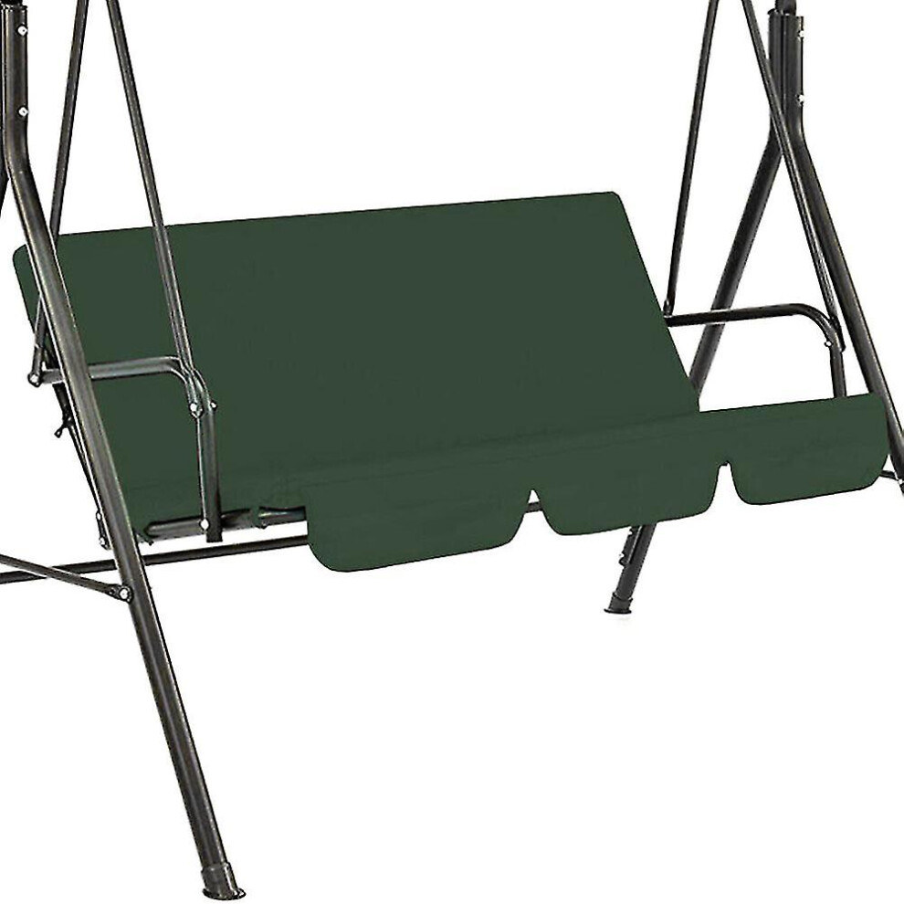(Dark Green) Swing Seat Cover Chair Waterproof Cushion Patio Garden Yard Outdoor Seat Replacement