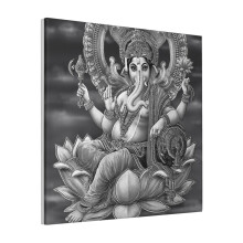 Canvas Print Only Ganesha The Great Wall Art Poster Room Decor 18x18 inch No Frame