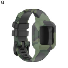 (G) Watch Band Pattern Printing Soft Silicone Wrist Bracelet Strap Wristband Compatible Garmin Fit Jr3/vivofit Jr.3