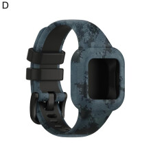 (D) Watch Band Pattern Printing Soft Silicone Wrist Bracelet Strap Wristband Compatible Garmin Fit Jr3/vivofit Jr.3