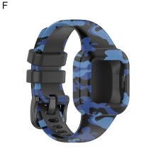 (F) Watch Band Pattern Printing Soft Silicone Wrist Bracelet Strap Wristband Compatible Garmin Fit Jr3/vivofit Jr.3