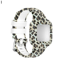 (I) Watch Band Pattern Printing Soft Silicone Wrist Bracelet Strap Wristband Compatible Garmin Fit Jr3/vivofit Jr.3