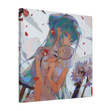 Canvas Print Only Miku Wall Art Poster Room Decor 18x18 inch No Frame