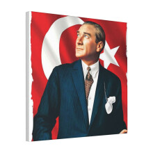 Canvas Print Only The Great Leader Atatürk Wall Art Poster Room Decor 18x18 inch No Frame