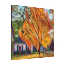 Canvas Print Only Modern1tree11-02-22post1 Wall Art Poster Room Decor 18x18 inch No Frame