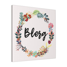 Canvas Print Only Blerg Wall Art Poster Room Decor 18x18 inch No Frame