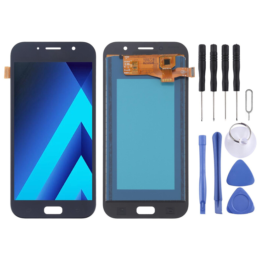 (Black) Tft Lcd Screen For Galaxy A7 (2017), A720fa, A720f/Ds With Digitizer Full Assembly (Black) Black 8238749333512