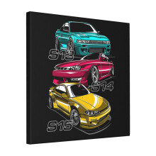 Canvas Print Only Nissan Silvia S13 S14 S15Nissan Silvia S13 S14 S15 Wall Art Poster Room Decor 18x18 inch No Frame
