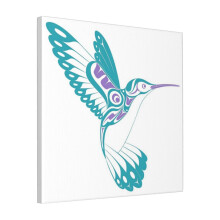 Canvas Print Only NW Hummer Pastel Wall Art Poster Room Decor 18x18 inch No Frame