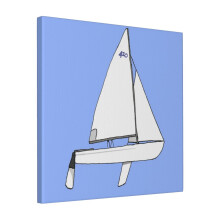 Canvas Print Only 420 Sailboat Wall Art Poster Room Decor 18x18 inch No Frame