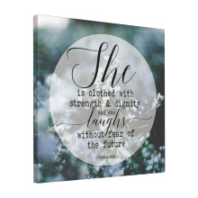 Canvas Print Only Christian Quote Wall Art Poster Room Decor 18x18 inch No Frame