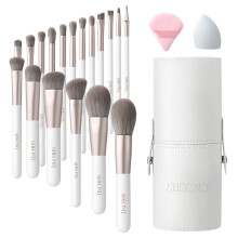 Professional Makeup Brush Set 18 Pcs for Foundation Powder Concealers Eye Shadows Blush