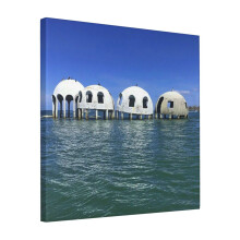 Canvas Print Only Cape Romano Dome House Wall Art Poster Room Decor 18x18 inch No Frame