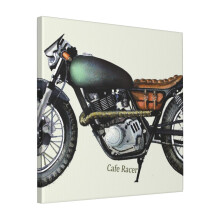 Canvas Print Only Cafe Racer Wall Art Poster Room Decor 18x18 inch No Frame
