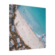 Canvas Print Only Beautiful Clifton Beach,e Town South Africa - Drone Photography Wall Art Poster Room Decor 18x18 inch No Frame