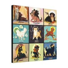 Canvas Print Only Mytho Doggos #2 Wall Art Poster Room Decor 18x18 inch No Frame