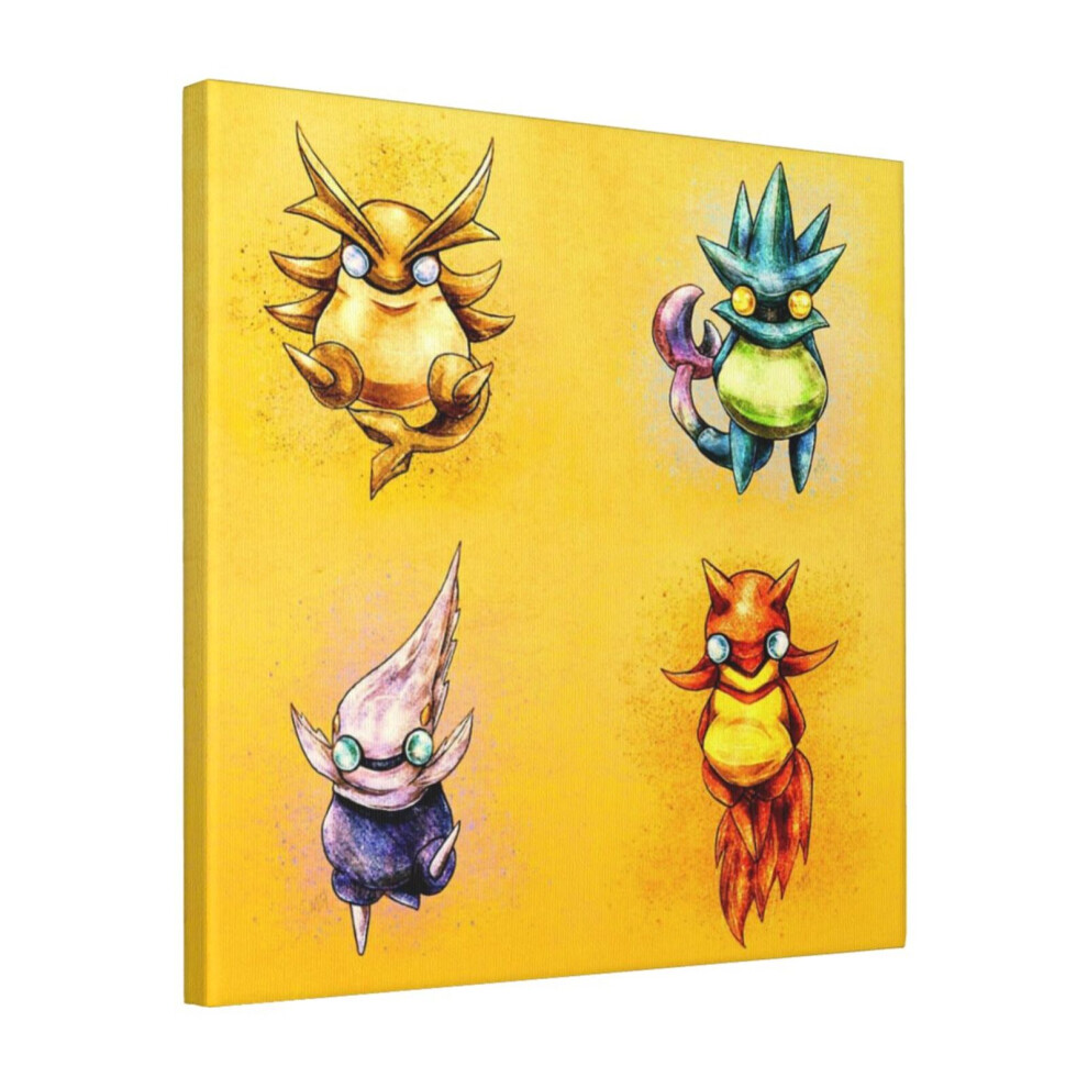 Canvas Print Only Golden Sun - Djinn Wall Art Poster Room Decor 18x18 inch No Frame-image-OPC-PDPFJTF-NEW