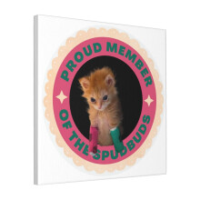 Canvas Print Only Proud Member Of The Spudbuds Wall Art Poster Room Decor 18x18 inch No Frame
