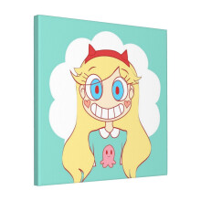 Canvas Print Only Star Vs The Forces Of Evil Wall Art Poster Room Decor 18x18 inch No Frame
