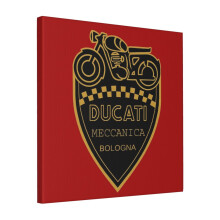 Canvas Print Only Ducati Meccanica, Bologna Wall Art Poster Room Decor 18x18 inch No Frame