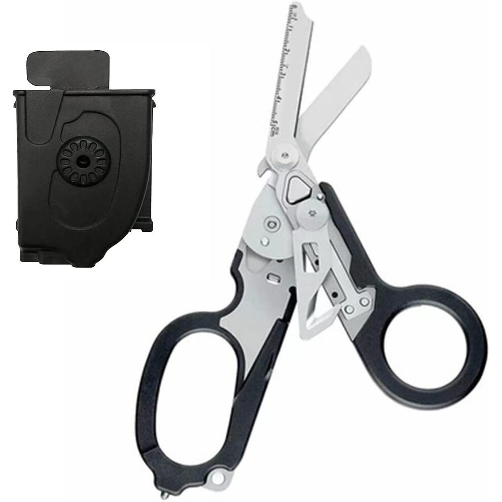 (Black A) 6 In 1 Multifunction Tool Raptor For Emergency Response Shears Foldable Scissors 9430790859075