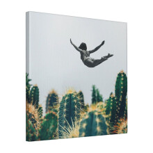 Canvas Print Only Free Falling Wall Art Poster Room Decor 18x18 inch No Frame