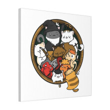 Canvas Print Only The Furrllowship Of The Ring Wall Art Poster Room Decor 18x18 inch No Frame