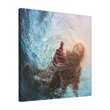 Canvas Print Only The Hand Of God Wall Art Poster Room Decor 18x18 inch No Frame