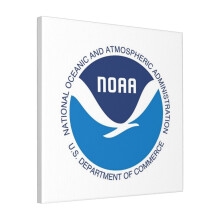 Canvas Print Only National Oceanic And Atmospheric Administration NOAA Wall Art Poster Room Decor 18x18 inch No Frame