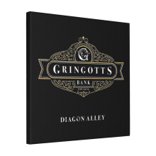 Canvas Print Only Gringotts Bank Wall Art Poster Room Decor 18x18 inch No Frame