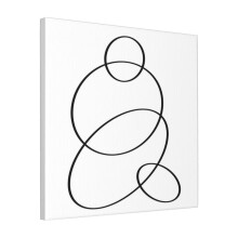 Canvas Print Only Ellipses 1 Wall Art Poster Room Decor 18x18 inch No Frame