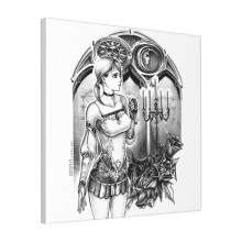 Canvas Print Only Haunting Ground - Fiona Looking For Hewie Wall Art Poster Room Decor 18x18 inch No Frame
