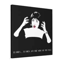 Canvas Print Only Flames Wall Art Poster Room Decor 18x18 inch No Frame