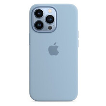 (Fog Blue) Liquid silicone case for Apple iPhone13Pro, soft to touch