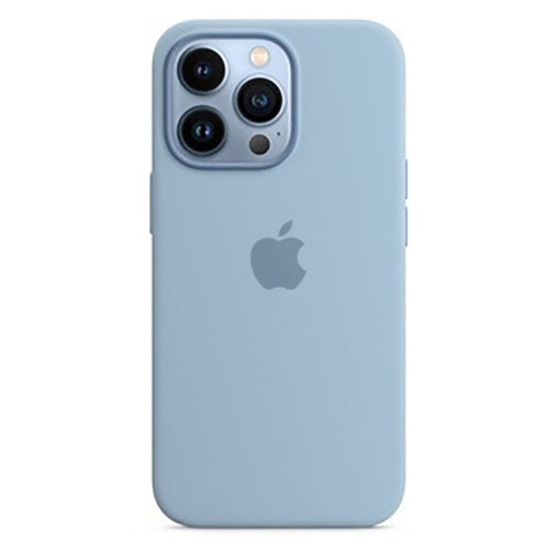 (Fog Blue) Liquid silicone case for Apple iPhone13Pro, soft to touch