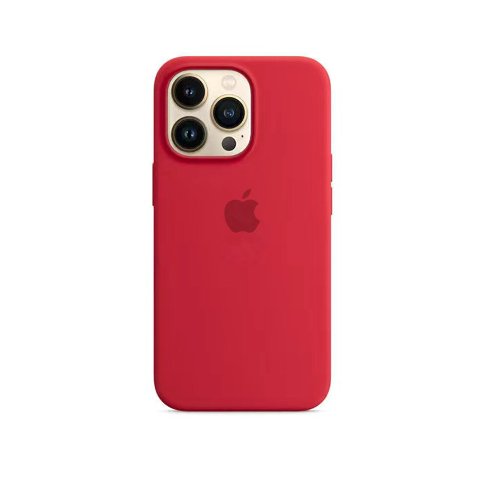 (Red) Liquid silicone case for Apple iPhone13Pro, soft to touch