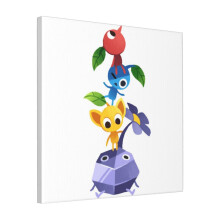 Canvas Print Only Pikmin 4 Wall Art Poster Room Decor 18x18 inch No Frame